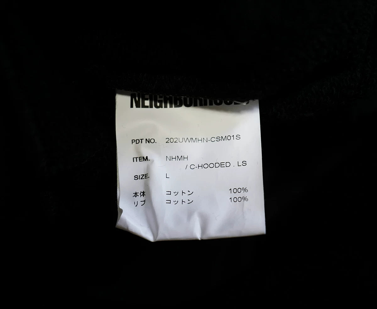 neighborhood x Motorhead black hooded sweatshirt