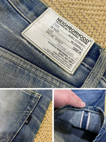 neighborhood 06 distressed denim pants