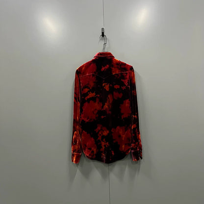 Saint Laurent Tie-Dye Velvet Shirt