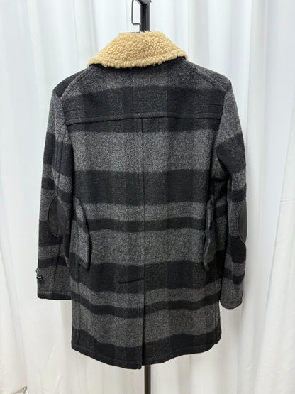 wool coat with faux fur collar