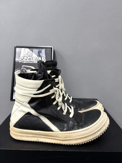Rick Owens RO10SS High-Top Leather Shoes
