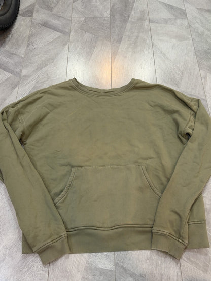 vintage Green Cotton Sweatshirt