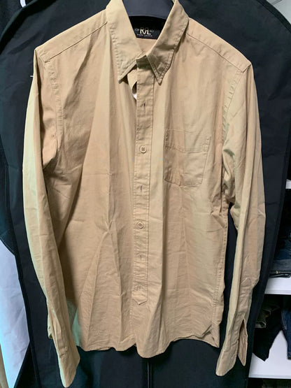 rrl Long Sleeve Button-Up Shirt in Beige
