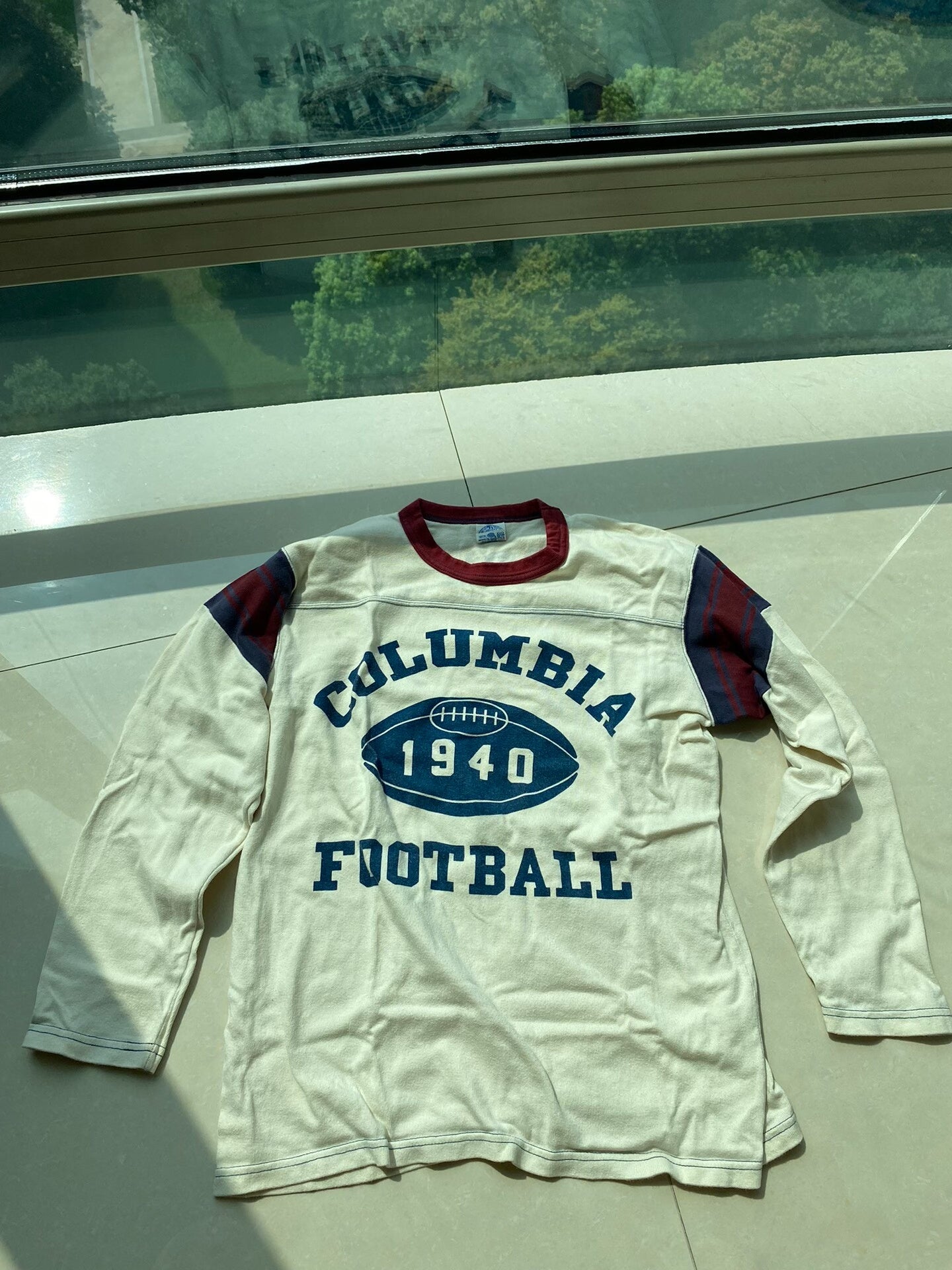 columbia football vintage long sleeve shirt