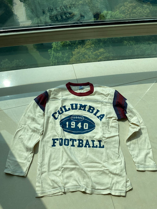columbia football vintage long sleeve shirt
