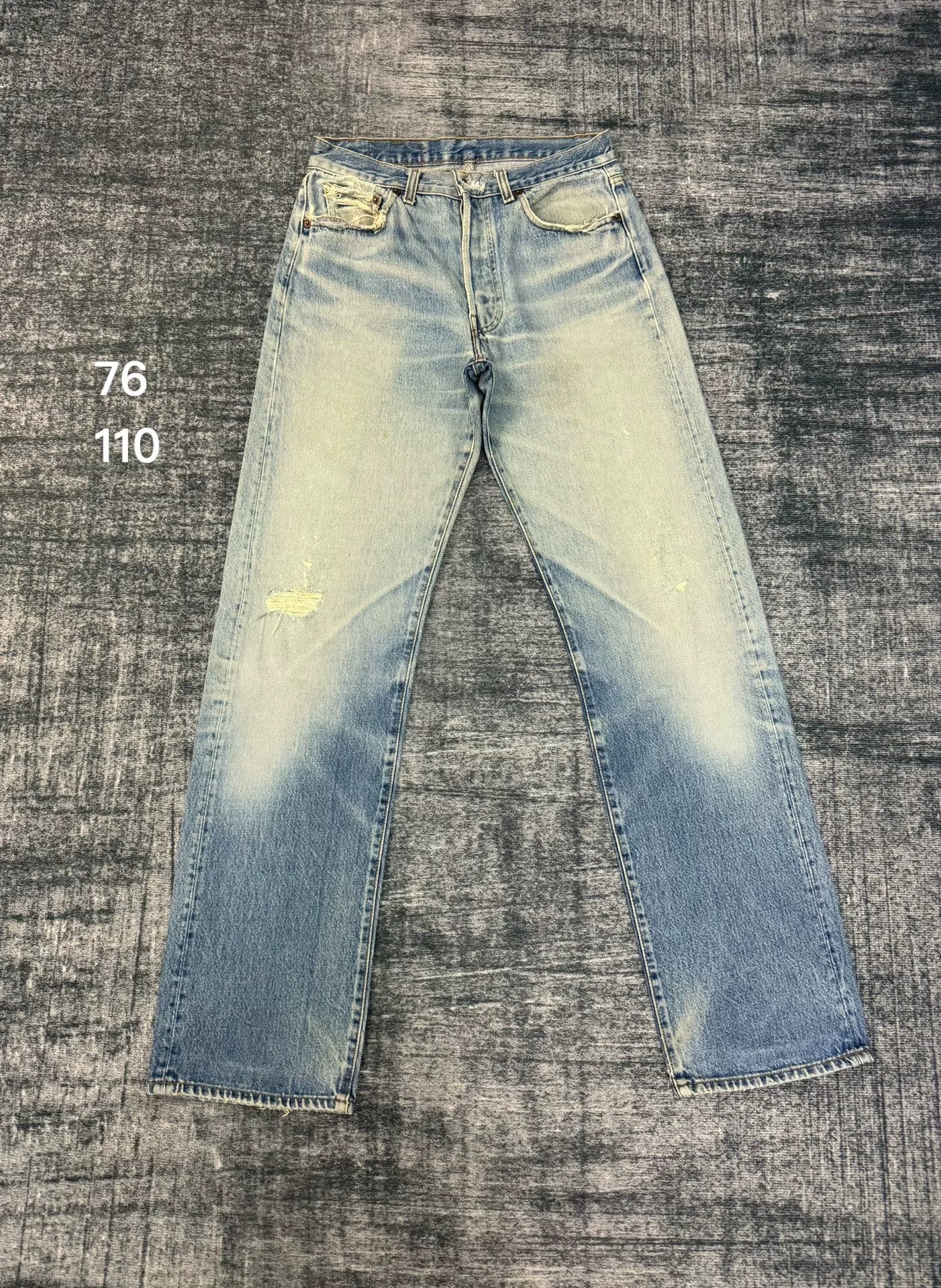 Vintage Levi's 501 80s Washed Blue Jeans