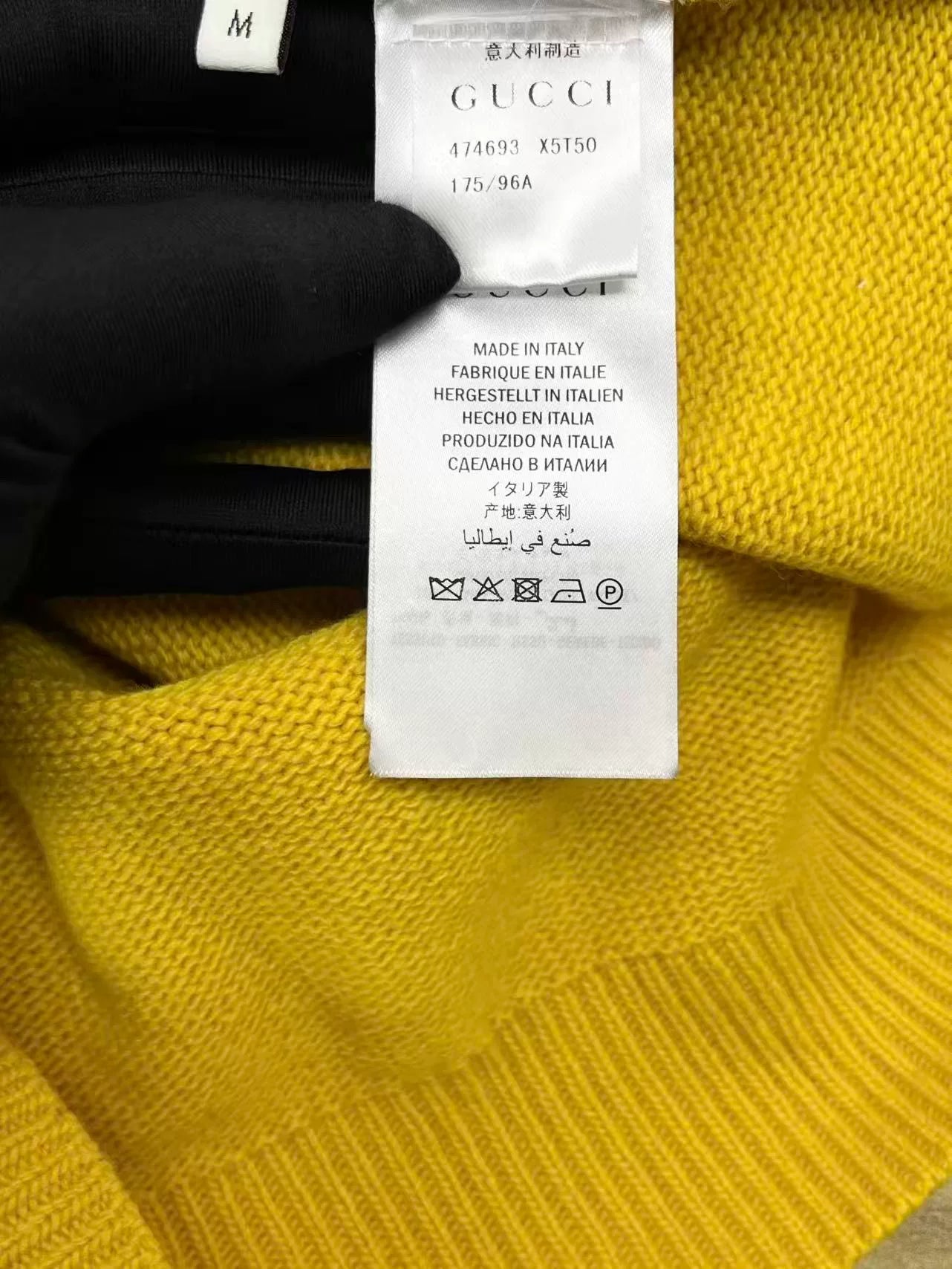 gucci loved tiger logo knit sweater m size