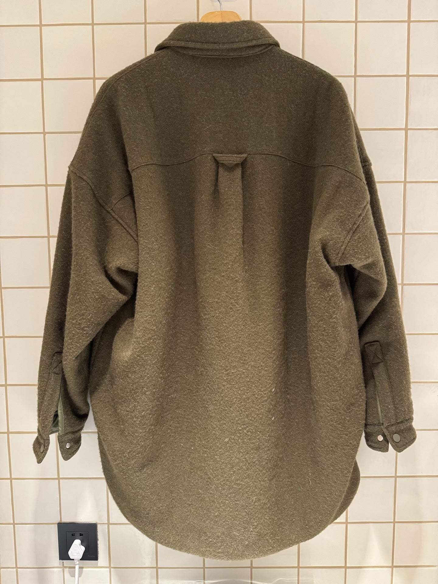 READYMADE Cotton-Padded Wool Coat