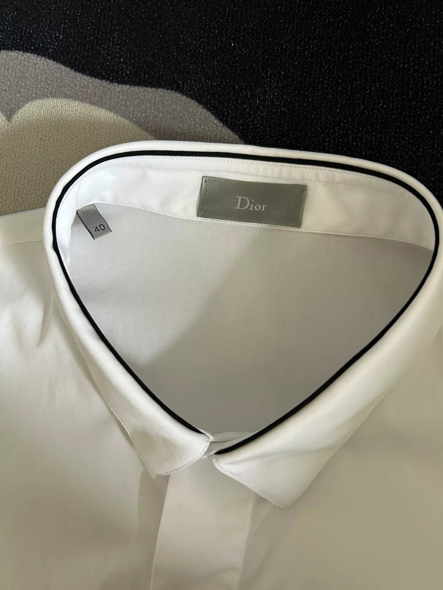 Dior Homme Contrast Collar Shirt