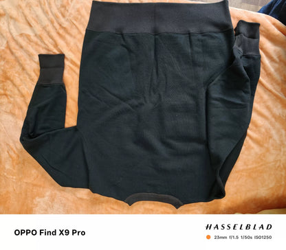 Black Set-In Fleece Pullover Sweatshirt