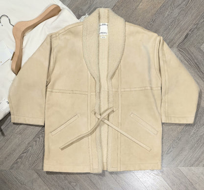 visvim sanjuro gi outerwear in ivory