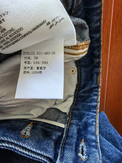 loose straight-leg denim pants by AMI