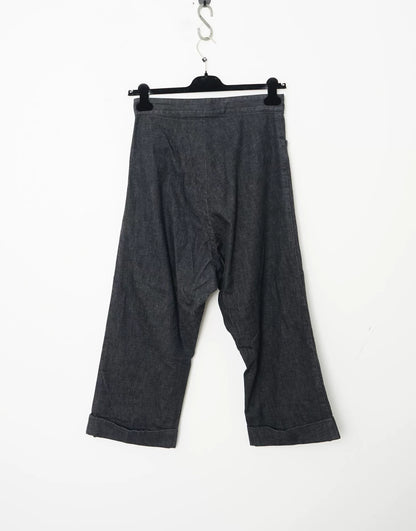 Yohji Yamamoto Hakama Denim Wide-Leg Pants