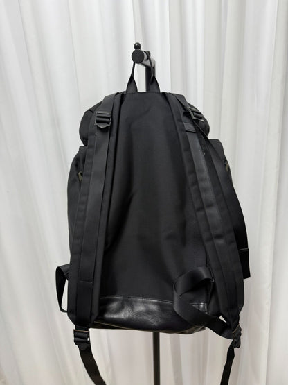 yohji yamamoto pour homme backpack with leather details