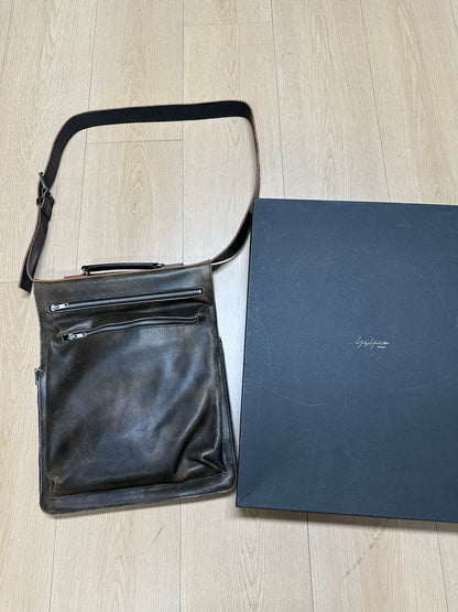 Yohji Yamamoto Pour Homme Double-Layer Briefcase Crossbody