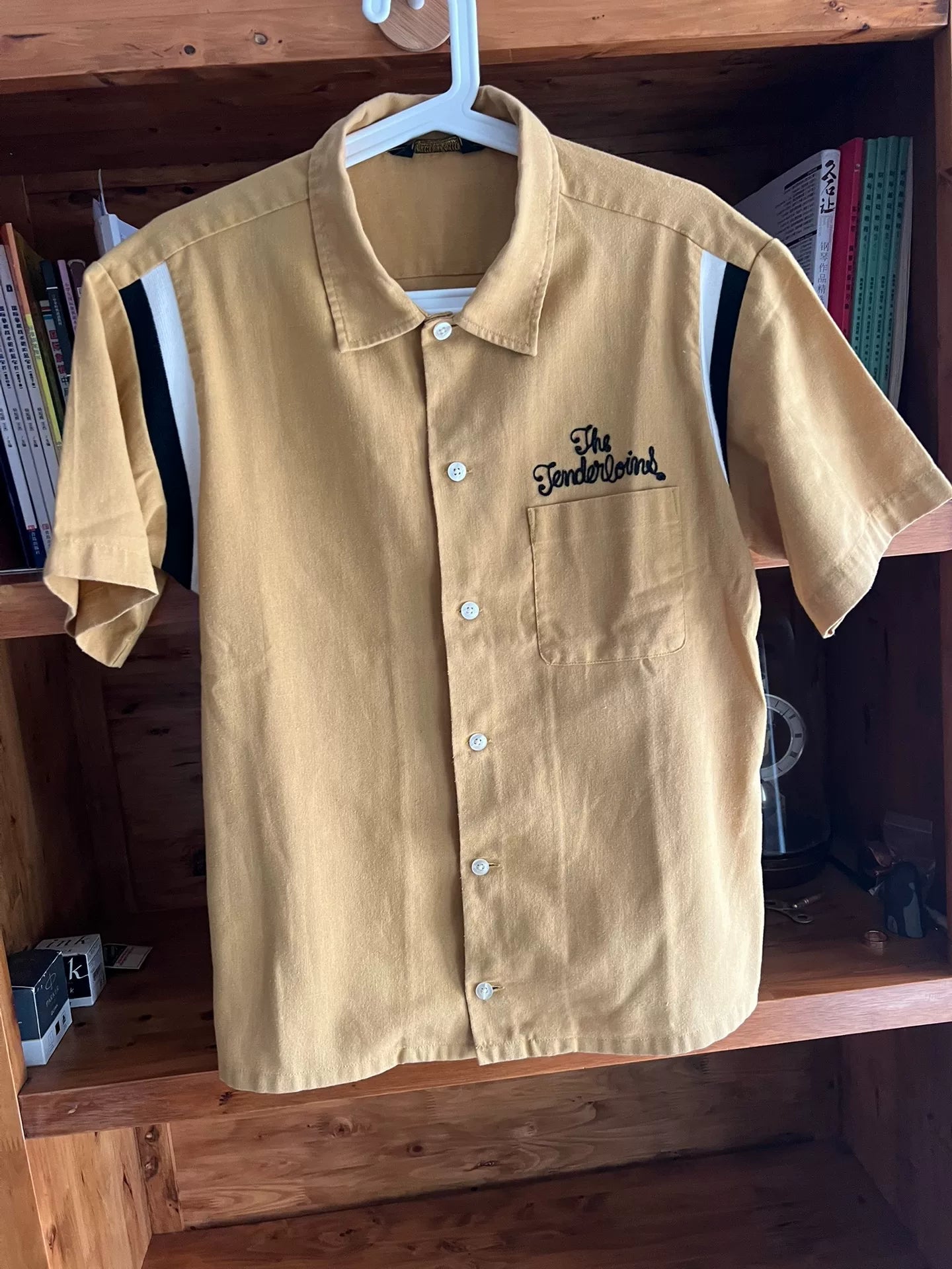 vintage tenderloin yellow bowling short sleeve shirt
