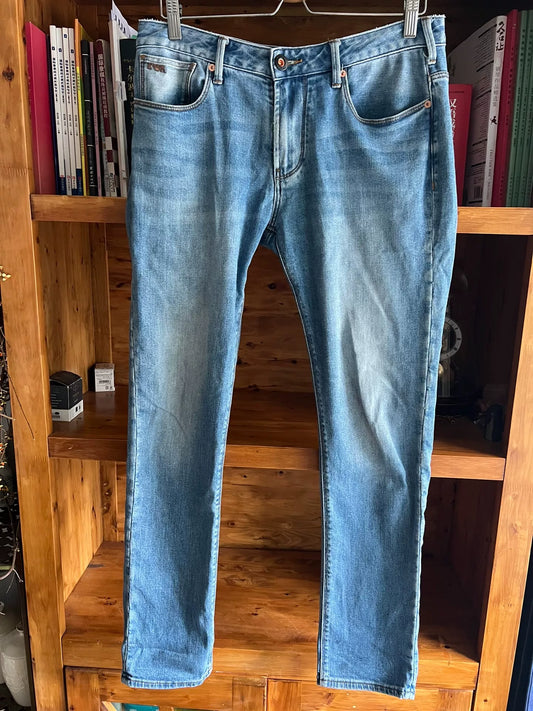 Emporio Armani Water-Washed Denim Jeans
