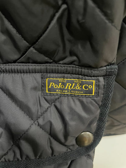 Quilted Cotton Jacket with Suede Detail