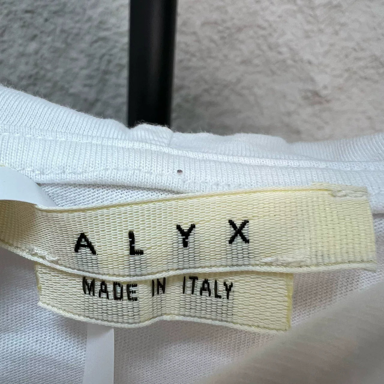 alyx white hooded sweatshirt with printed logo