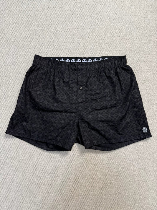 Chrome Hearts Black Subtle Pattern Beach Shorts