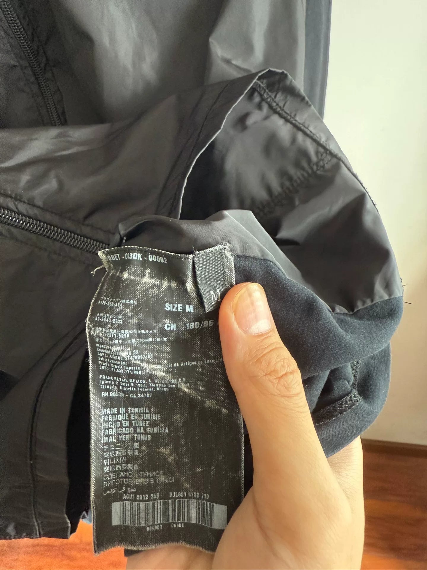 Prada Parachute Fabric Hooded Jacket