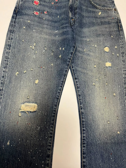 vintage distressed denim jeans by levi's