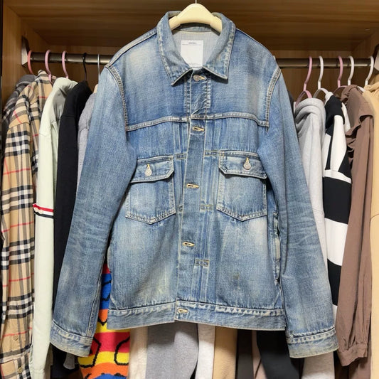 Visvim Men's Social Sculpture Denim Jacket