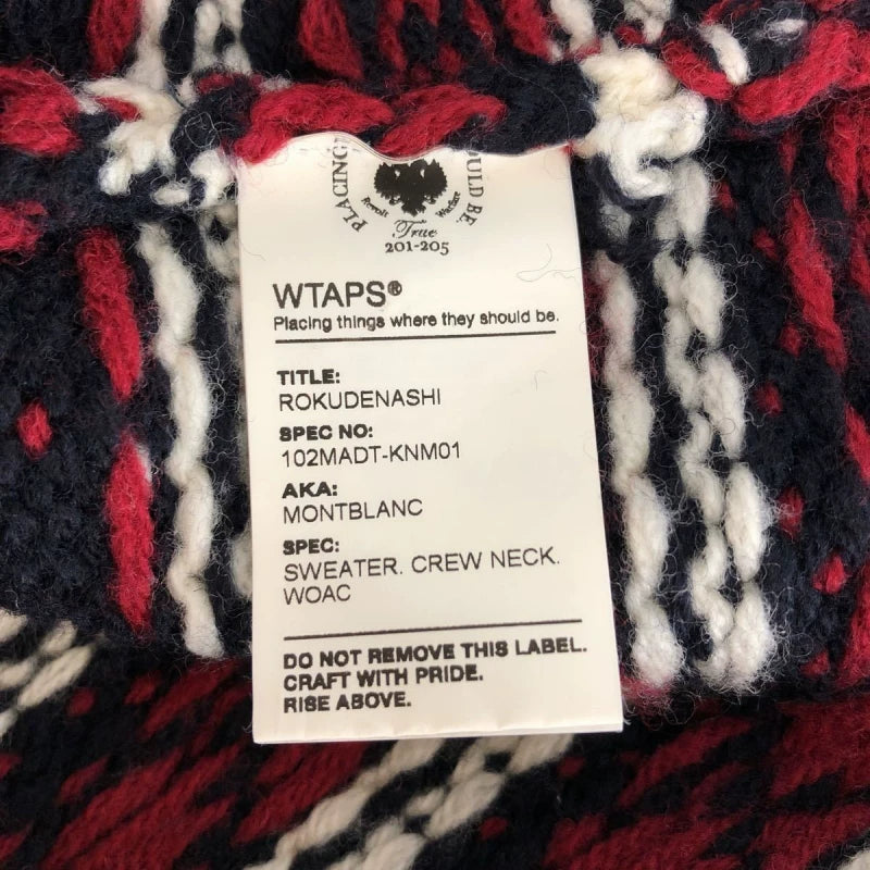 WTAPS MONTBLANC Crew Neck Striped Sweater