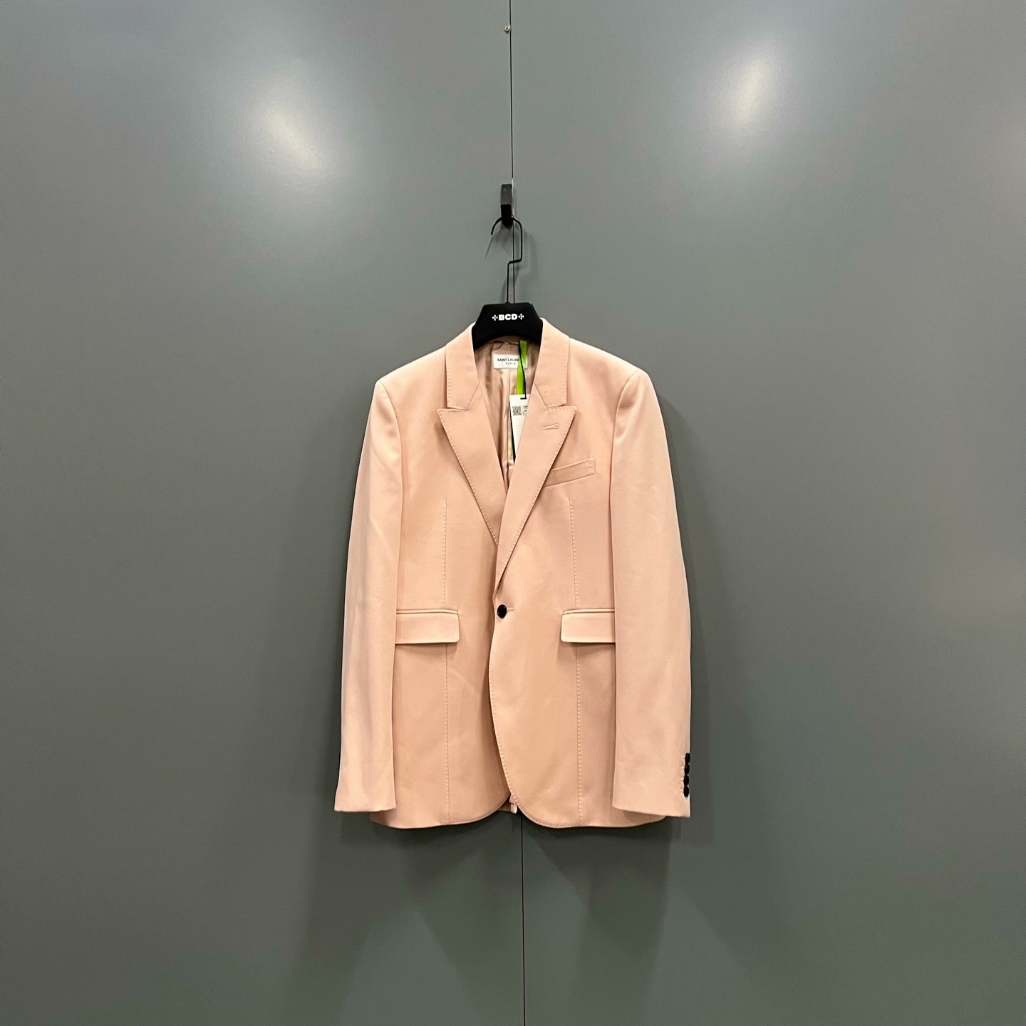 Saint Laurent Light Pink Notched Lapel Blazer