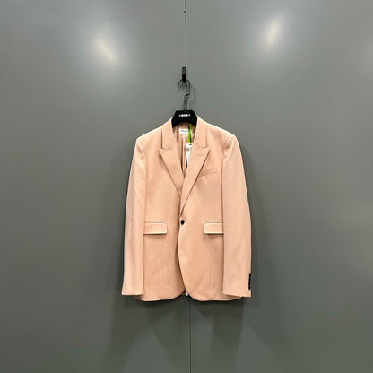 Saint Laurent Light Pink Notched Lapel Blazer