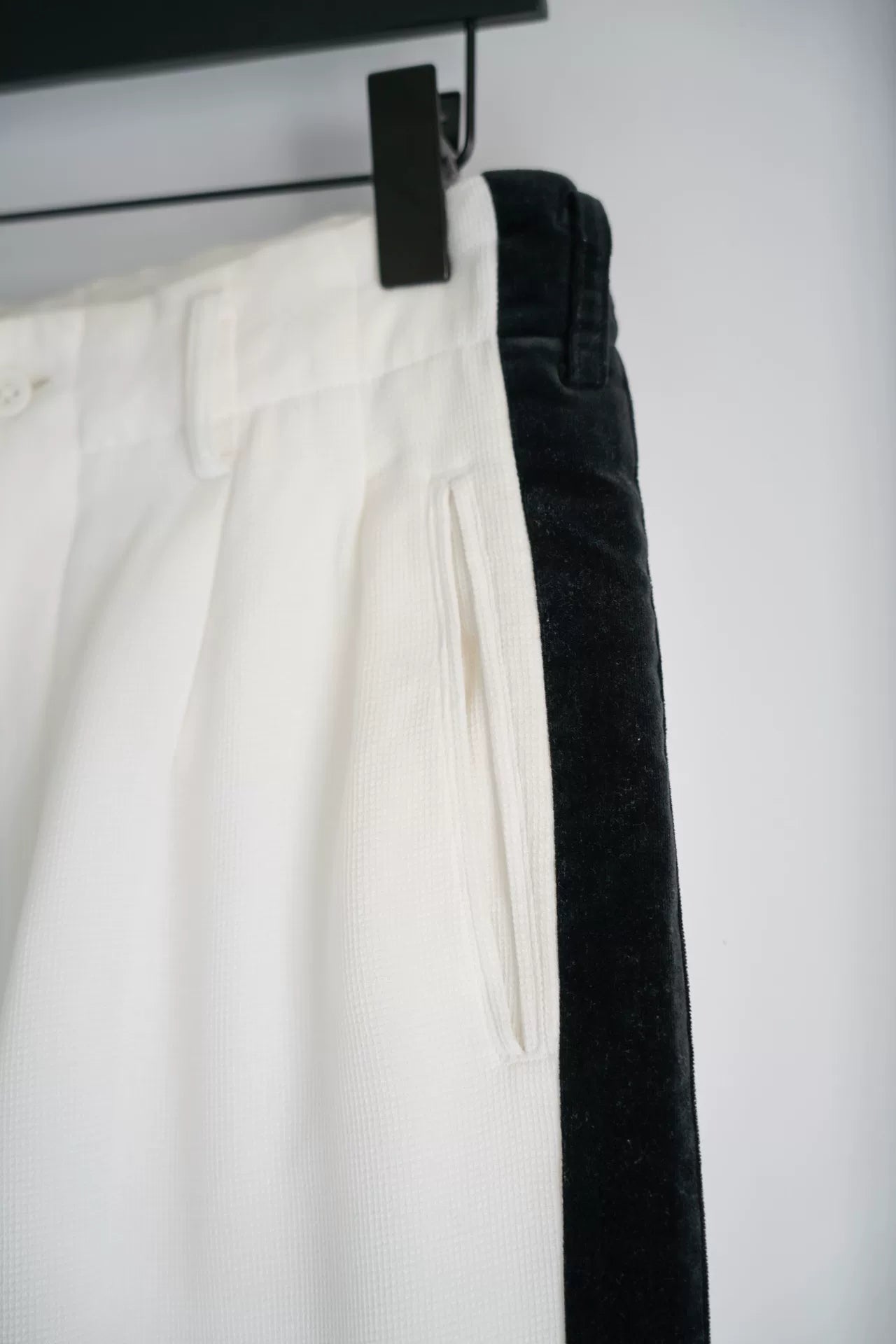 Yohji Yamamoto Velvet Patchwork Trousers