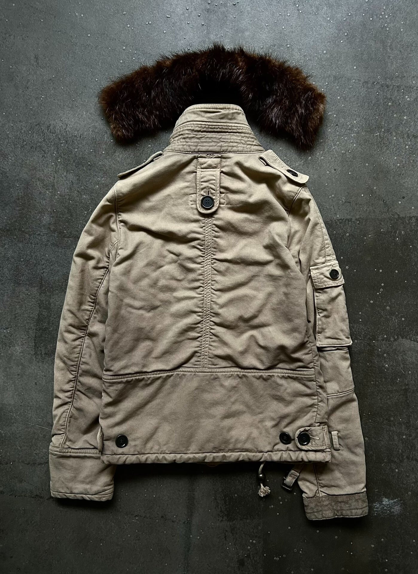 Share Spirit Fur-Collared Cotton Jacket