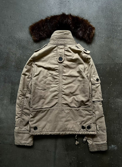 Share Spirit Fur-Collared Cotton Jacket