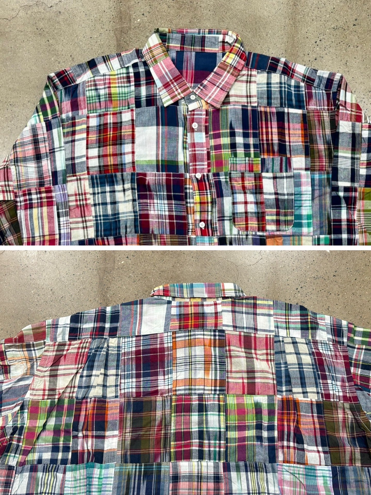 BROCHURE Madras Patchwork Shirt