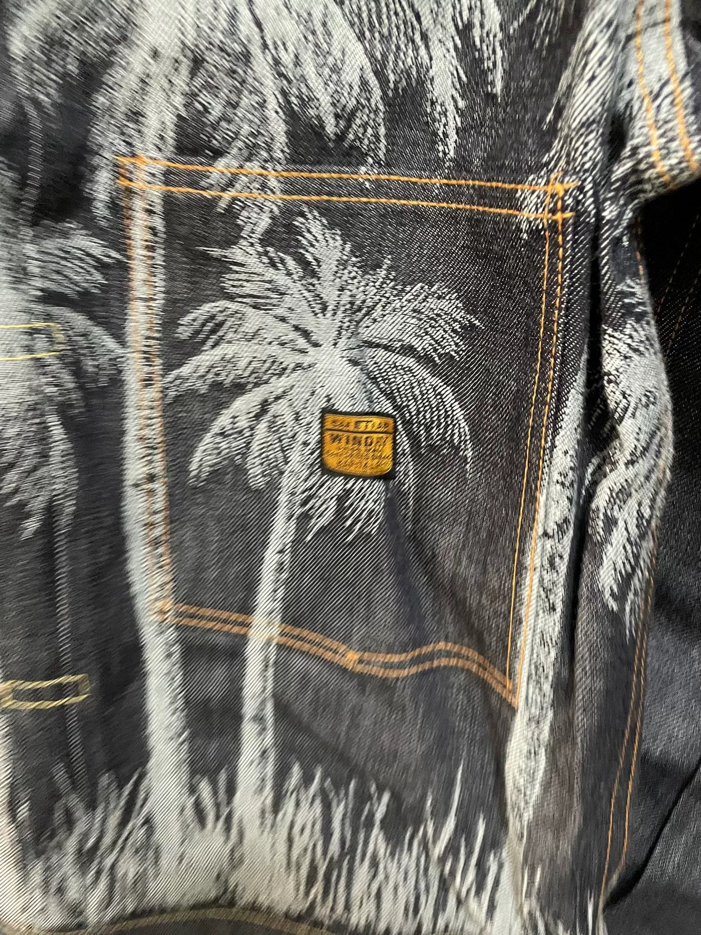 KAPITAL 22SS Palm Tree Jacquard Denim Jacket