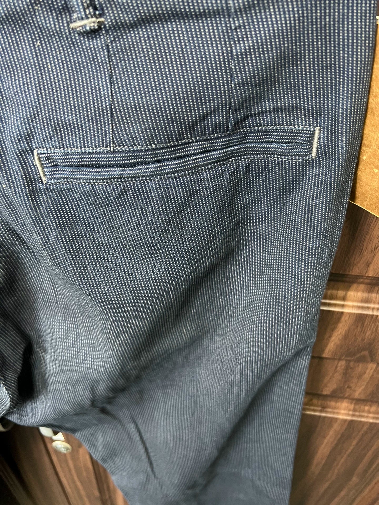 RRL Blue Dyed Military Pants Wabash