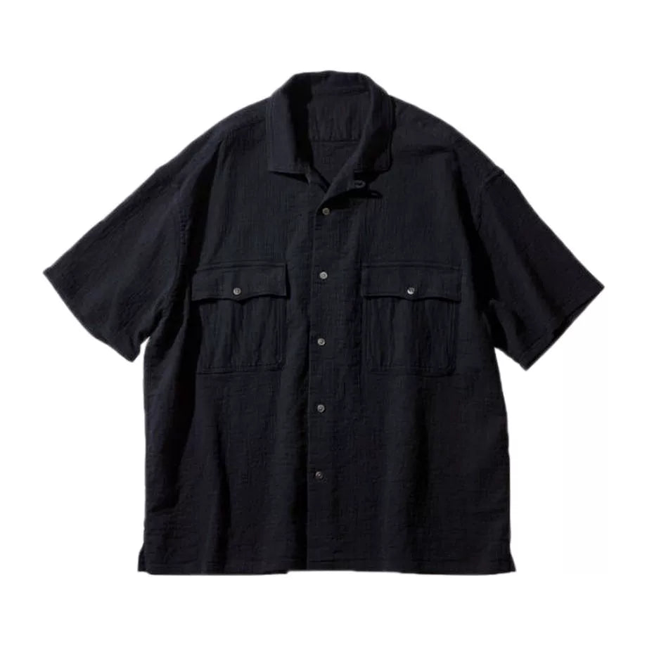 Porter Classic Sashiko Black Short Sleeve