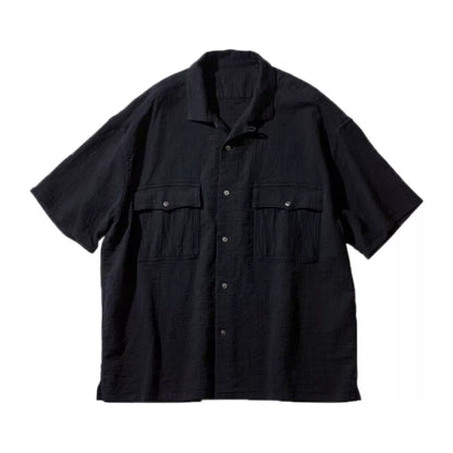 Porter Classic Sashiko Black Short Sleeve