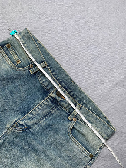 Saint Laurent Hedi Slimane Distressed Slim Jeans
