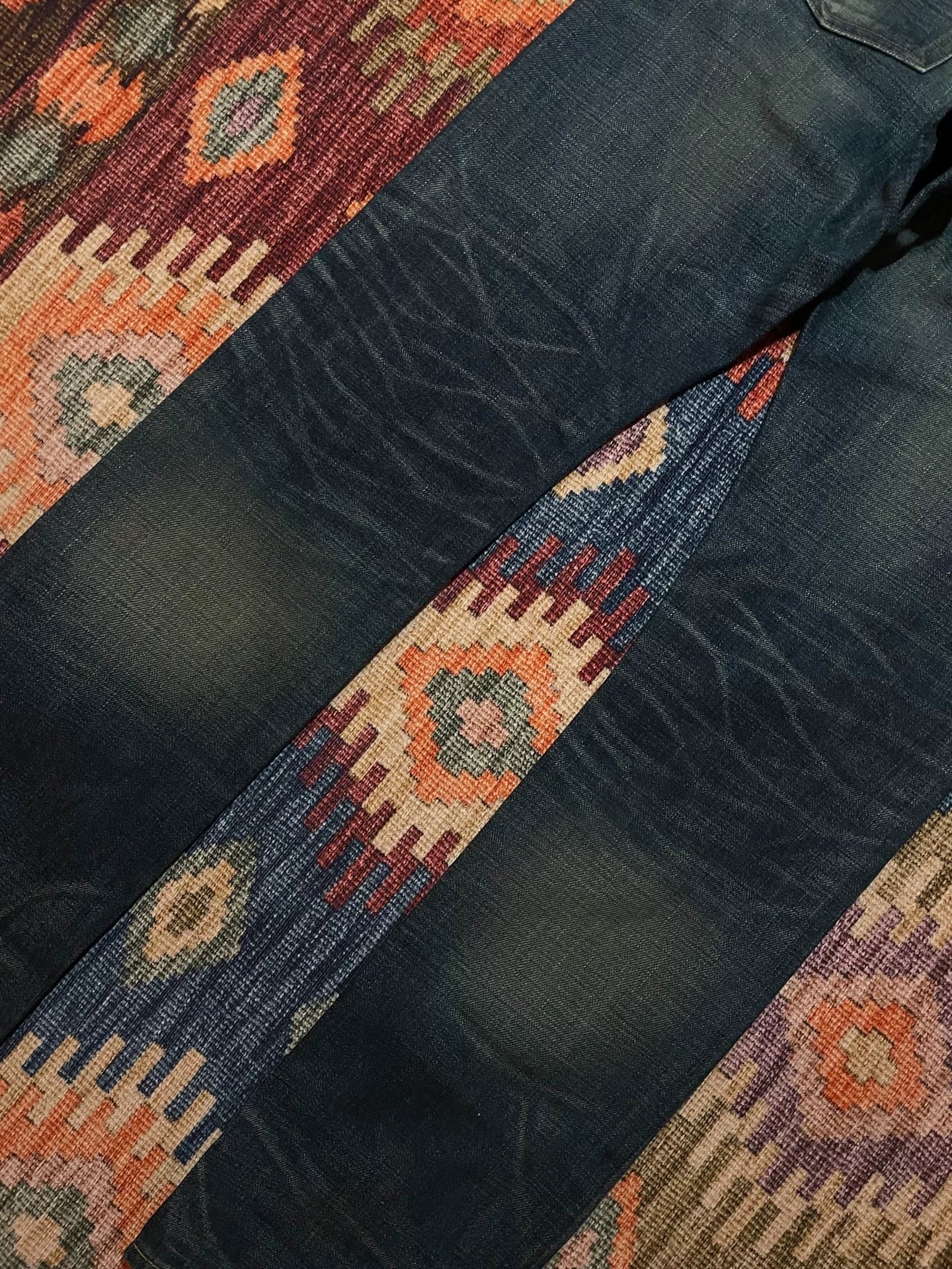 RRL American-Made Yellow Mud Washed Jeans