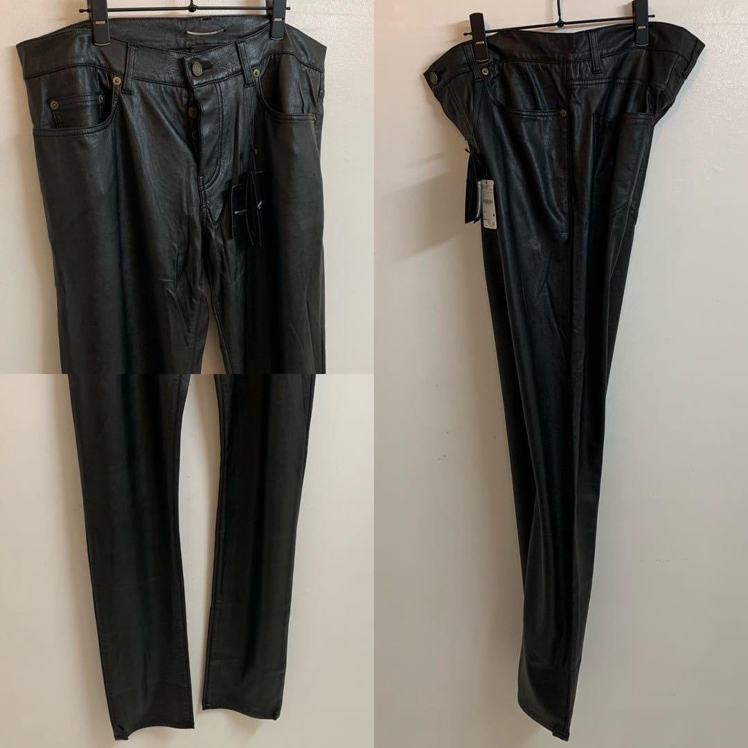 Saint Laurent Black Leather Pants