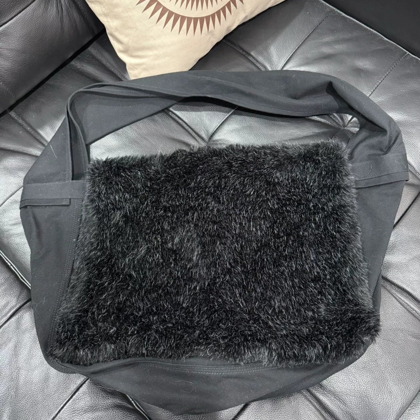 Comme des Garcons Homme Fuzzy Hobo Bag