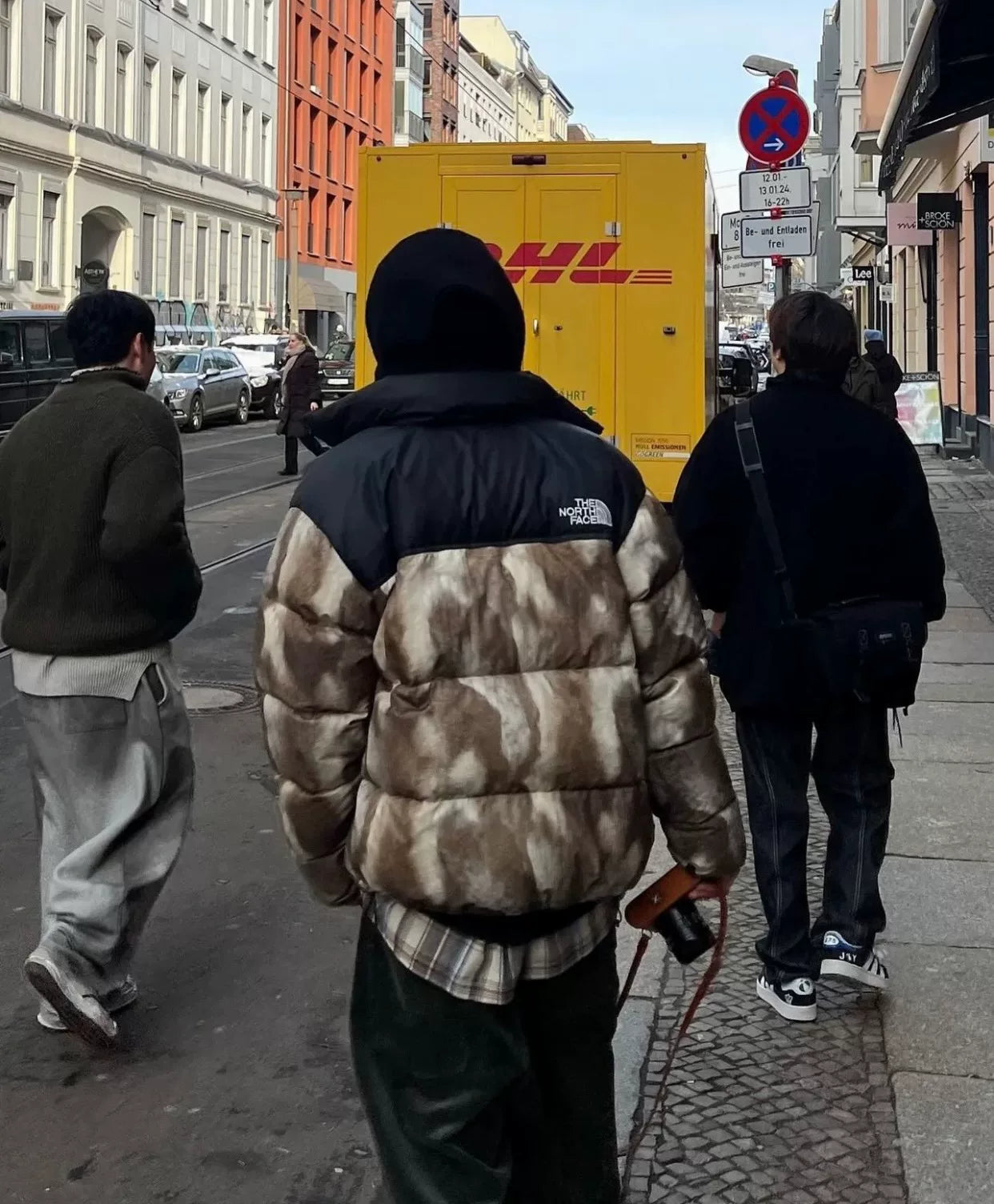 supreme tnff fur down jacket coat