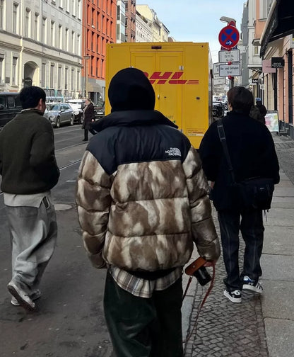 supreme tnff fur down jacket coat