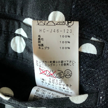 yohji yamamoto patchwork wool blazer