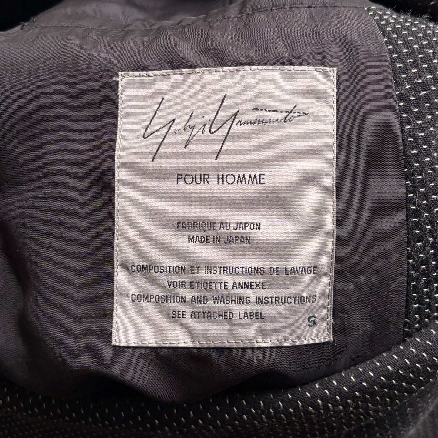 Yohji Yamamoto 95SS Sashiko Runway Blazer