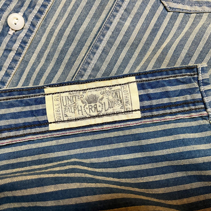 RRL Vintage Distressed Striped Shirt