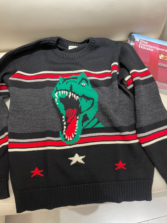 YSL Men's Black Knit Sweater