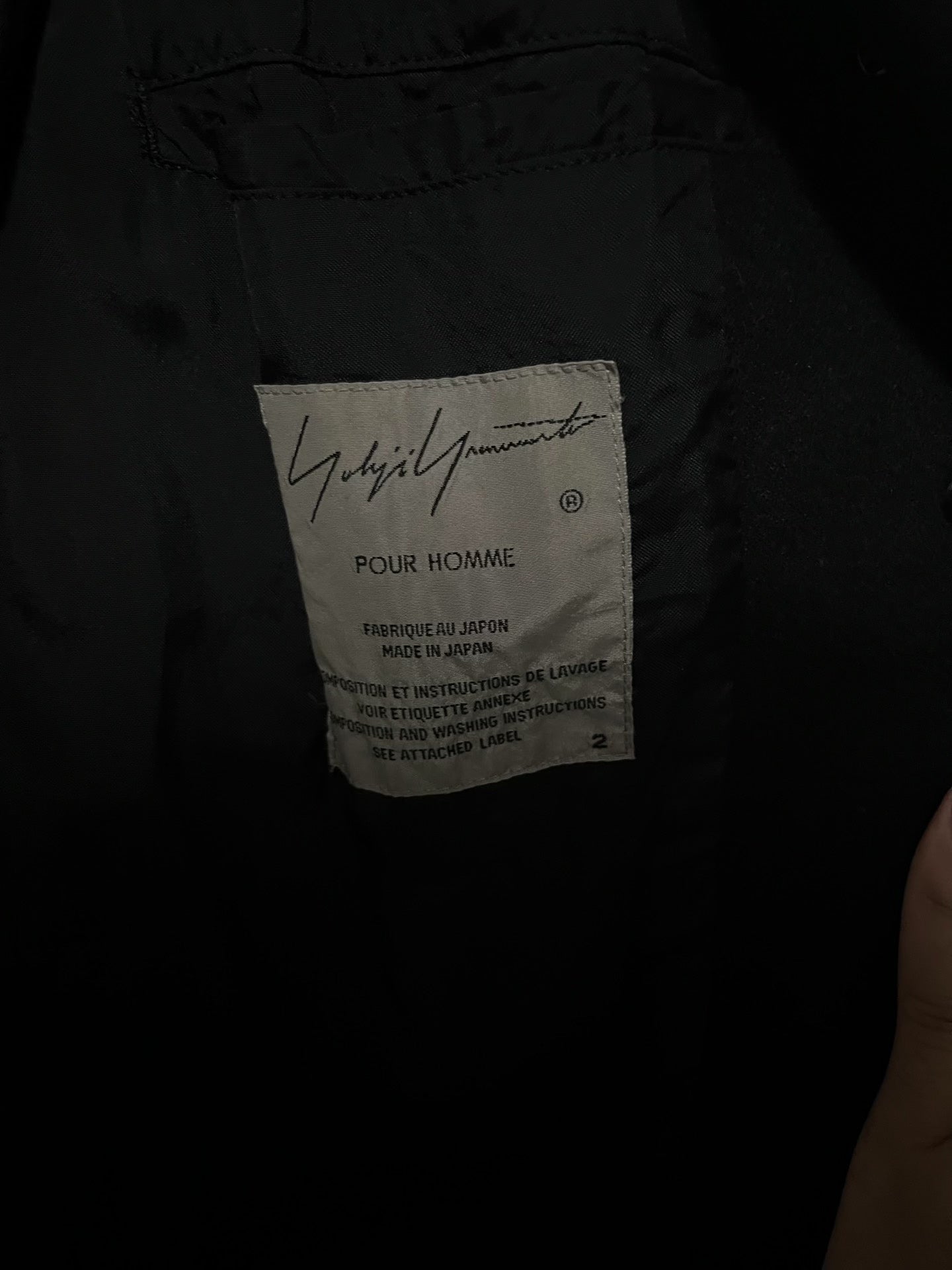 Yohji Yamamoto 19aw Gold Button Napoleon Coat