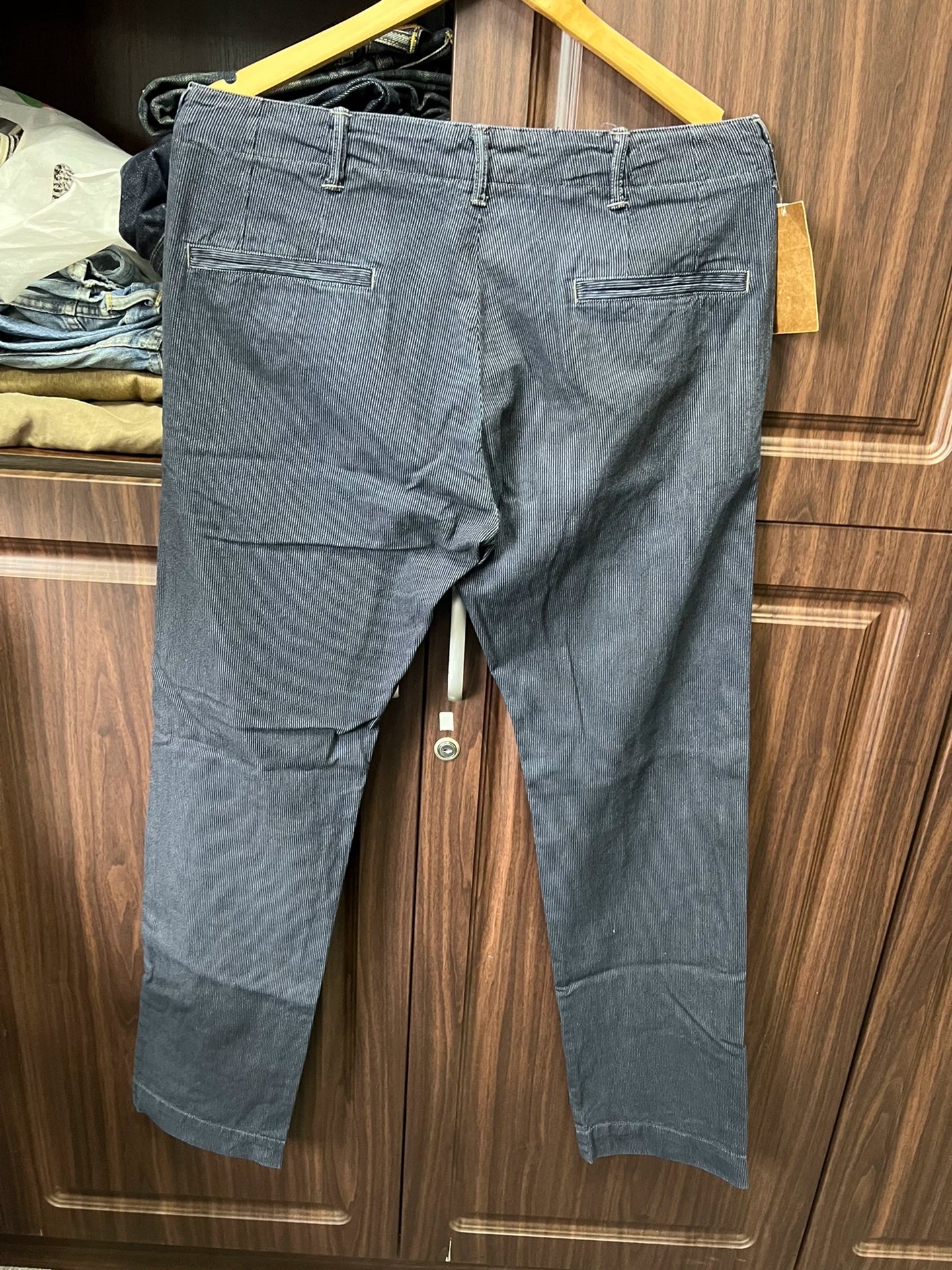 RRL Blue Dyed Military Pants Wabash